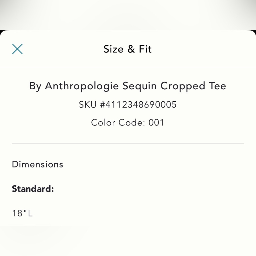 Anthropologie Black Sequin Cropped Tee - Picture 12 of 15